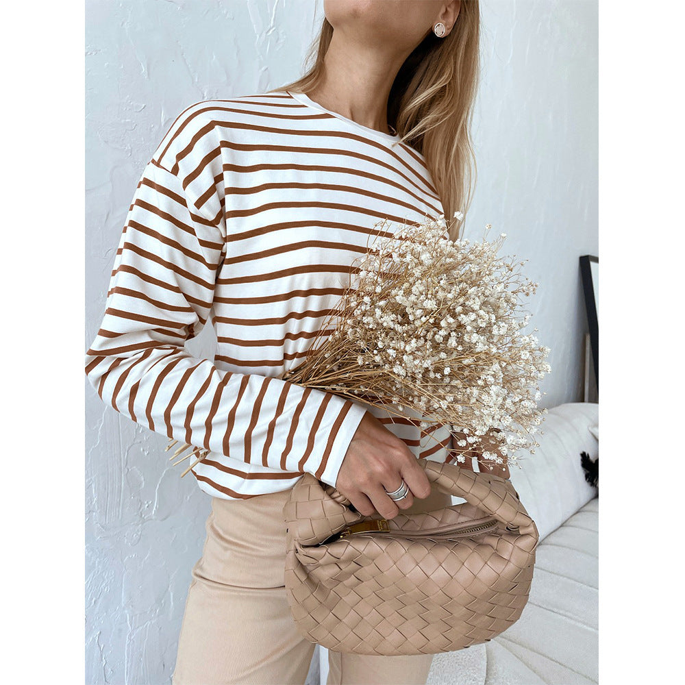 T-shirt Femme Rayé – Coton Doux & Coupe Décontractée