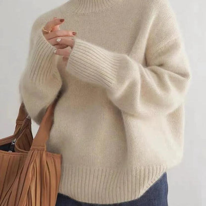 Oversized Cashmere Turtleneck Sweater 