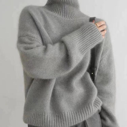 Oversized Cashmere Turtleneck Sweater 