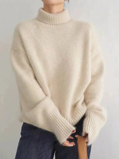 Oversized Cashmere Turtleneck Sweater 