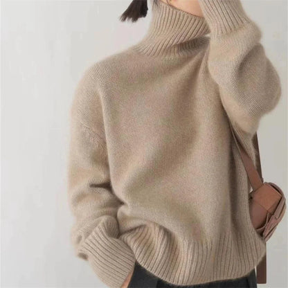Oversized Cashmere Turtleneck Sweater 