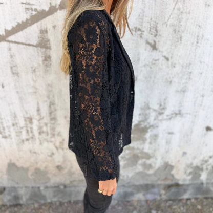 Lightweight and chic lace blazer jacket