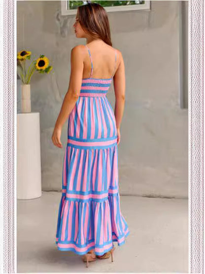 Ultra chic striped long dress