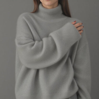 Oversized Cashmere Turtleneck Sweater 